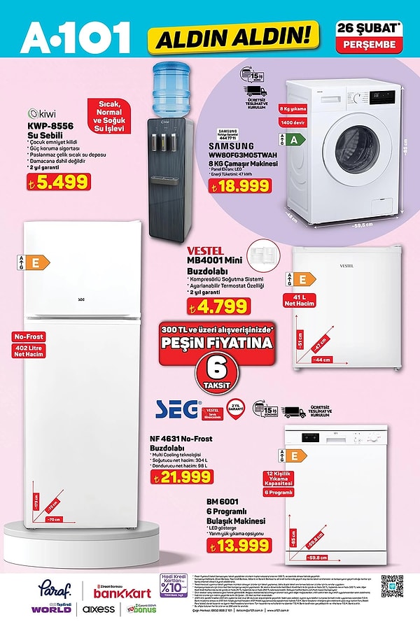 Kiwi Su Sebili 5.499 TL