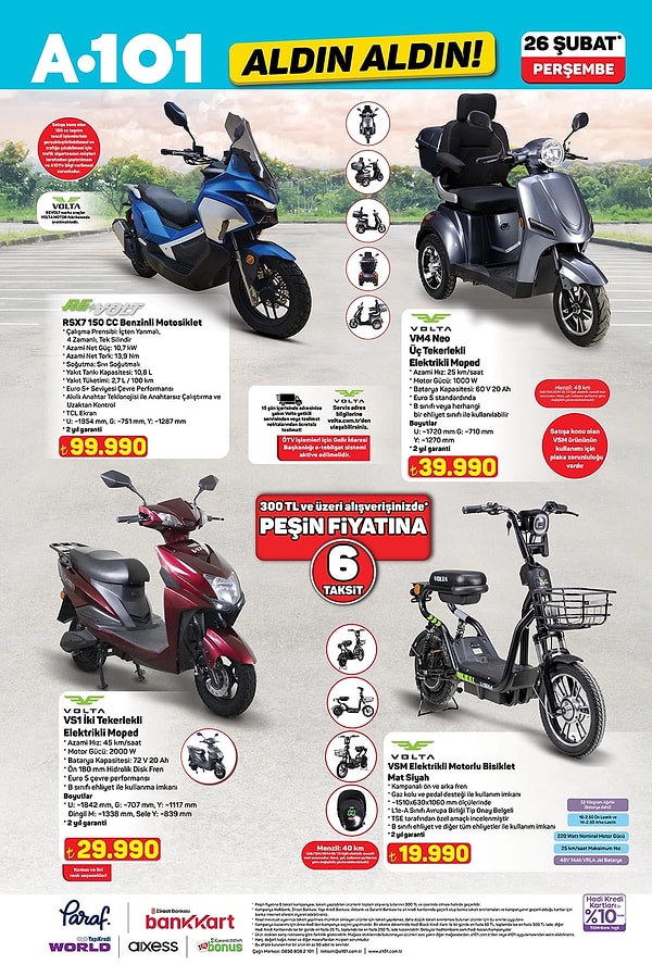 Revolt RSX7 150CC Benzinli Motosiklet 99.990 TL