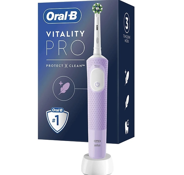 1. Her Şeyin Başı Doğru Fırçalama: Oral-B Vitality Pro Cross Action Şarjlı Diş Fırçası