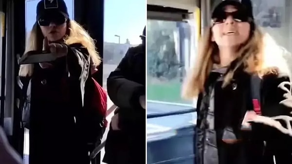 Toplu taşıma aracında köpek yüzünden tartışma yaşandı.