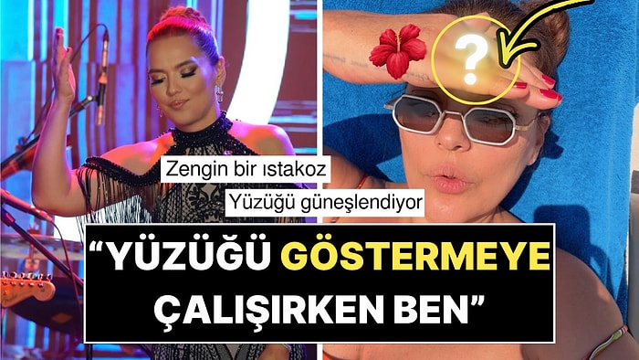 Kışın Ortasında Güneşlenen Demet Akalın'ın Yüzüğünün Büyüklüğü Gündem Oldu!