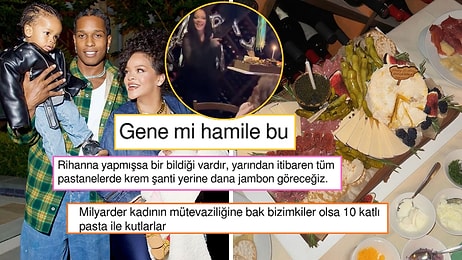 Rihanna’nın Şarküteri Tabağı Şeklindeki Pastası Gündem Oldu