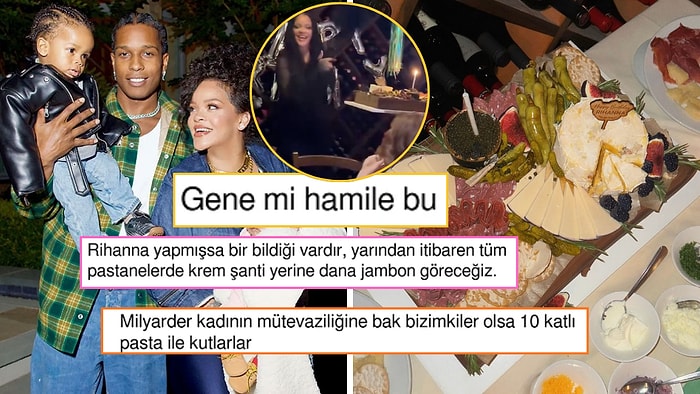 Rihanna’nın Şarküteri Tabağı Şeklindeki Pastası Gündem Oldu