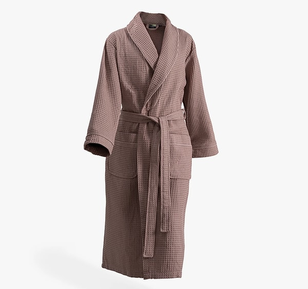 Duş sonrası keyfin adı: Green Black Afra kadın pike bornozla lüksü hissedin!