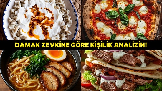 Her Kategoriden Bir Yemek Seç, Sana Kendini Anlatalım!