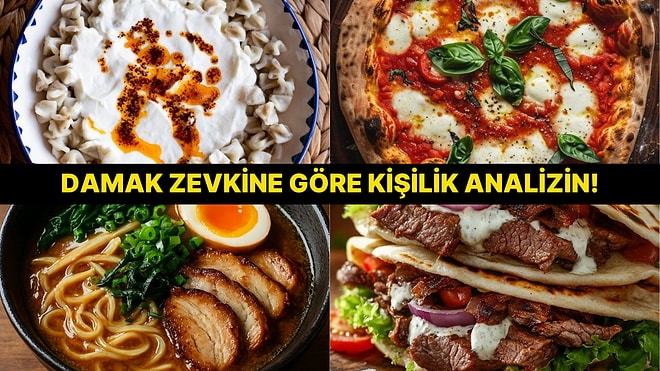 Her Kategoriden Bir Yemek Seç, Sana Kendini Anlatalım!