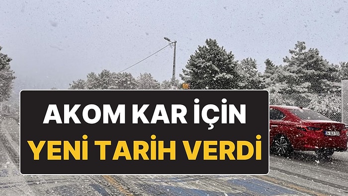 AKOM İstanbul’da Kar Yağışının Olacağı Günü Açıkladı