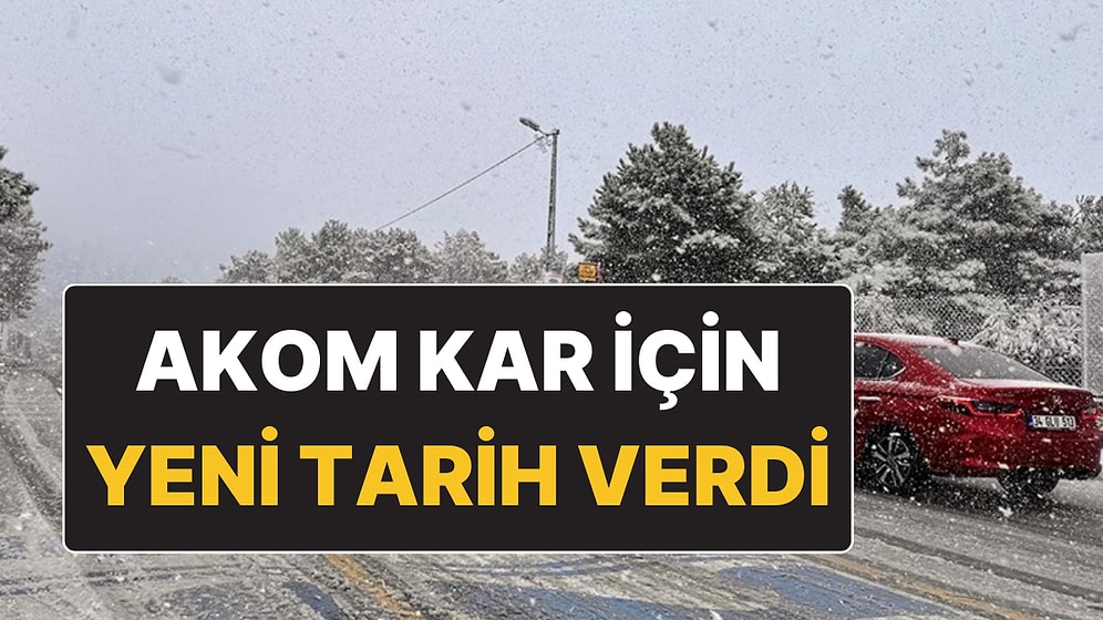 AKOM İstanbul’da Kar Yağışının Olacağı Günü Açıkladı