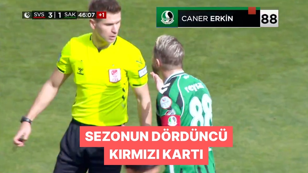 Reji Bile Anlayamadı: Caner Erkin Sakaryaspor'da Kırmızı Kart Görmeye Devam Ediyor