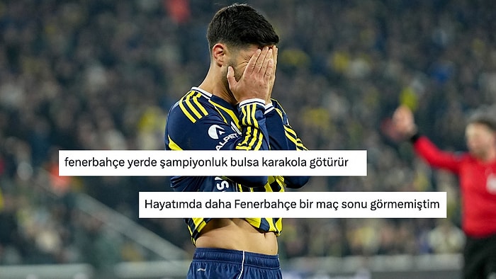 Fenerbahçe Taraftarı 90+11'de Verilen Puanlara İsyan Etti: "0-0 Bitse Bu Kadar Üzülmezdim"