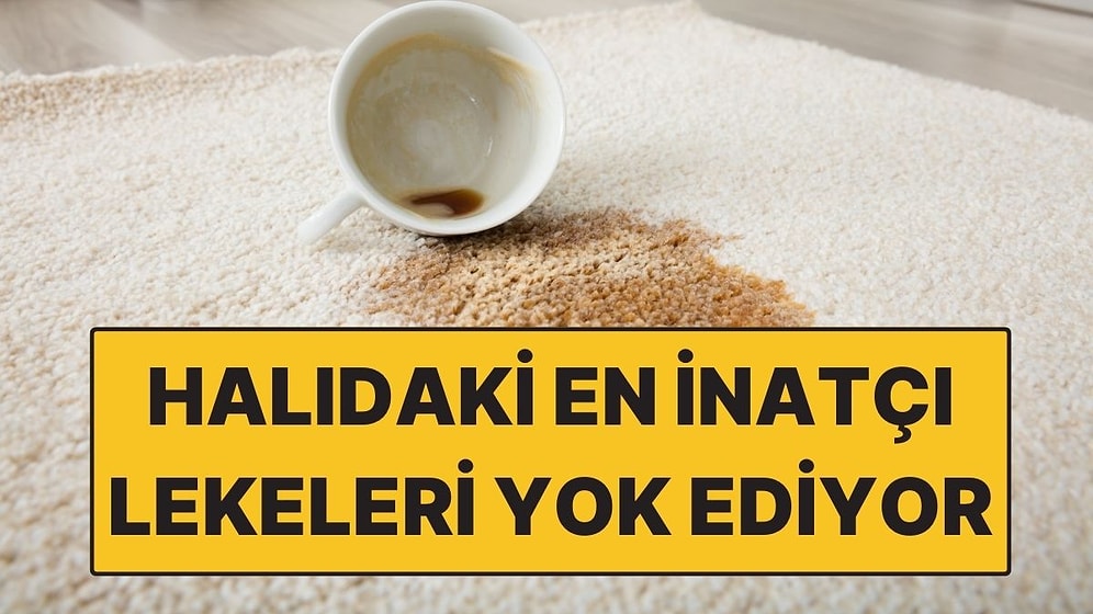 Halıdaki Lekeleri 10 Dakika İçinde Yok Eden Temizlik Hilesi