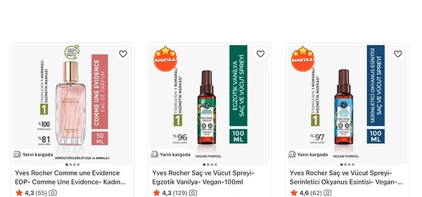 Yves Rocher'de tüm parfümler 28 Şubat'a kadar net %20 indirimde!