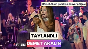 Phuket'te Bir Bara Giden Türk Turist Sahnede Karşılaştığı Taylandlı Demet Akalın’ı Paylaştı