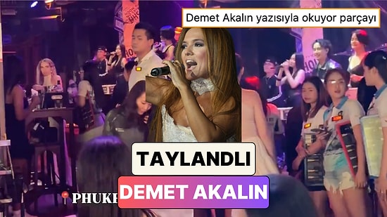 Phuket'te Bir Bara Giden Türk Turist Sahnede Karşılaştığı Taylandlı Demet Akalın’ı Paylaştı