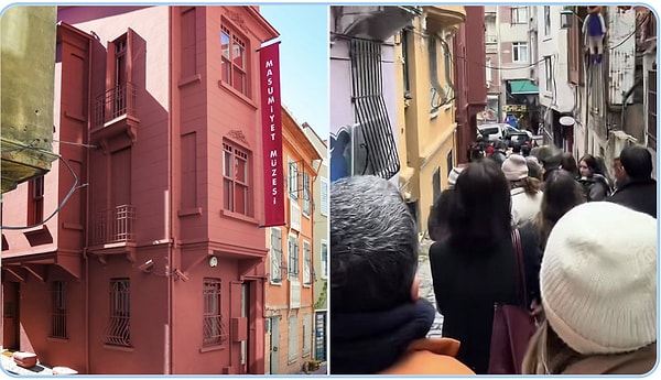 Beyoğlu'nda bulunan müzenin önü de böyle görüntülendi.