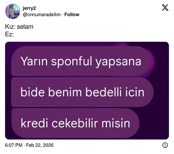 Bir de diye eklediği şey...