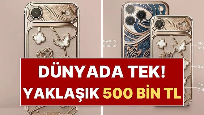 Altın ve Sedef İşlemeli 500 Bin TL'lik iPhone Üretildi! Dünyada Sadece 1 Adet Var