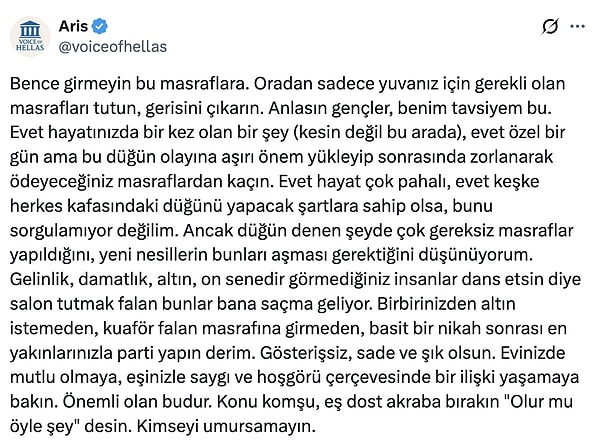 Kimileri de uzun uzun yazdı.