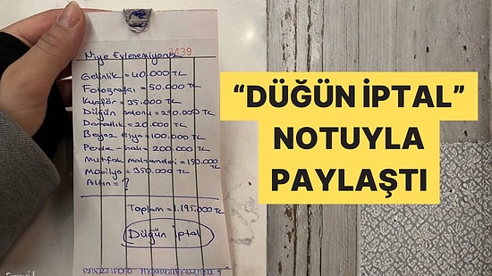 Altın Hariç 1,2 Milyon TL Tutan Düğün Faturası Sosyal Medyada Gündem Oldu