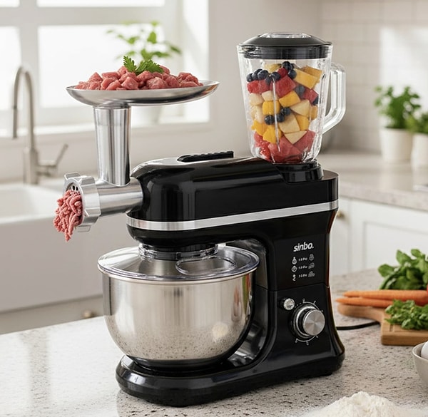 Mutfakta çok yönlü bir yardımcı: Sinbo 4’ü 1 arada mutfak robotu!