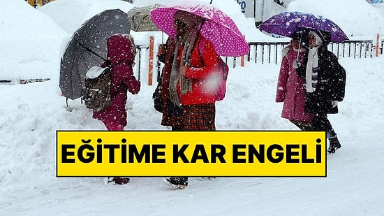 Eğitime Kar Engeli: 8 Kentte Okullar Tatil Edildi