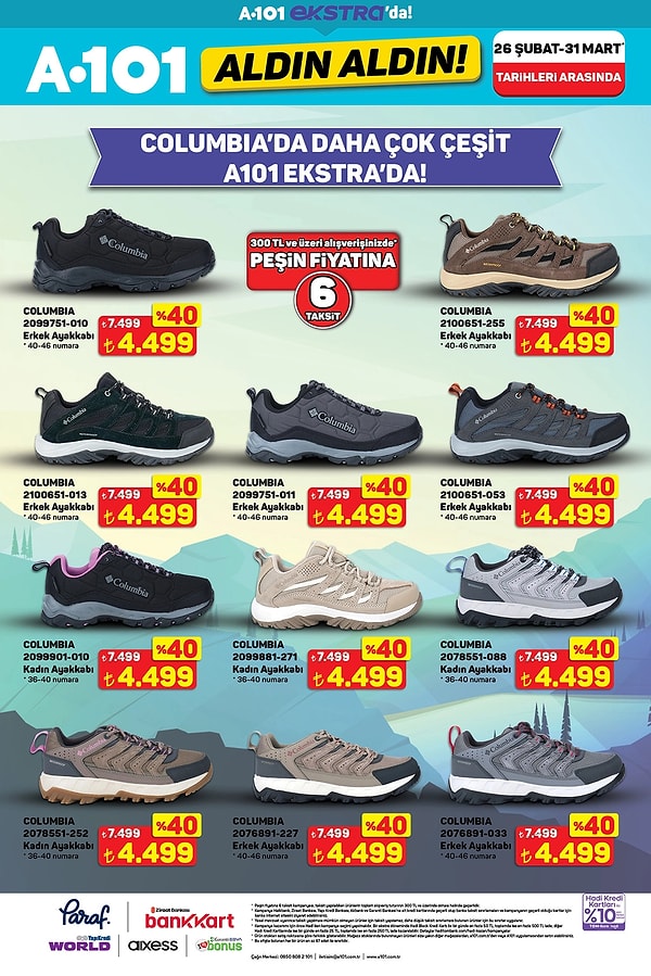 Columbia Ayakkabı Modelleri