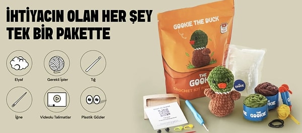 Kendi oyuncağınızı örün: The Gookie Ördek Amigurumi Tığ Kiti!