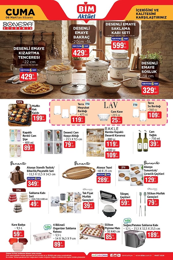 Bonera Desenli Emaye Bakraç 429 TL