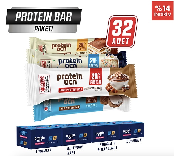 Sporcu dostu atıştırmalık: Protein Ocean barlarda %14 indirime ek %20 kod fırsatı!