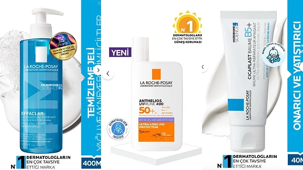 Cilt bakımında dünya markası La Roche Posay ürünlerinde sepette net %25 indirim!