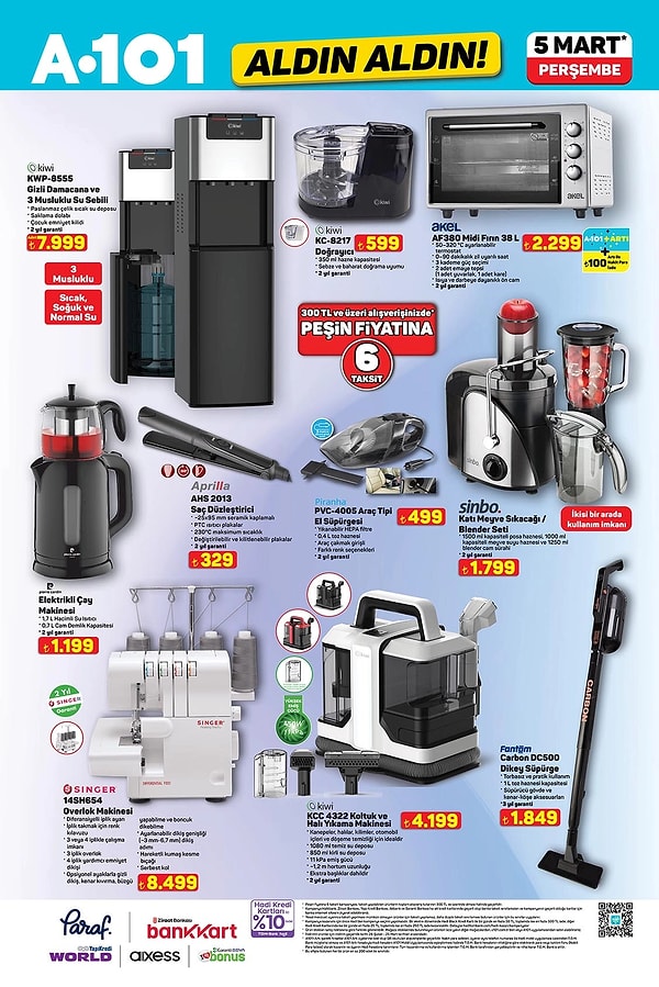 Kiwi Gizli Damacana ve 3 Musluklu Su Sebili 7.999 TL