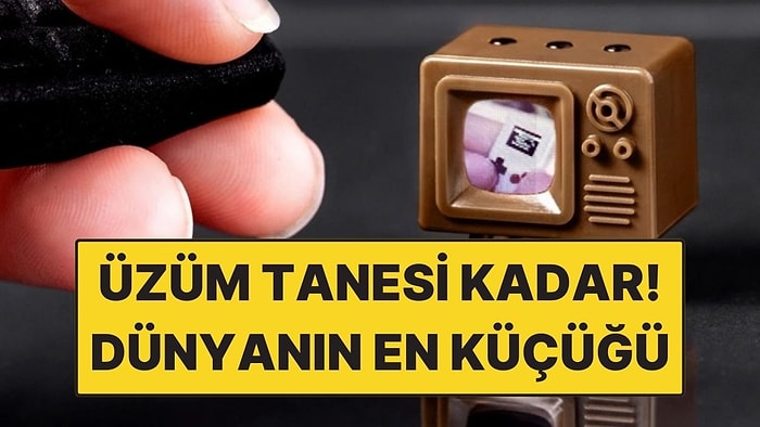 Dünyanın En Küçük Televizyonu ile Tanışın! Neredeyse Üzüm Tanesi Kadar