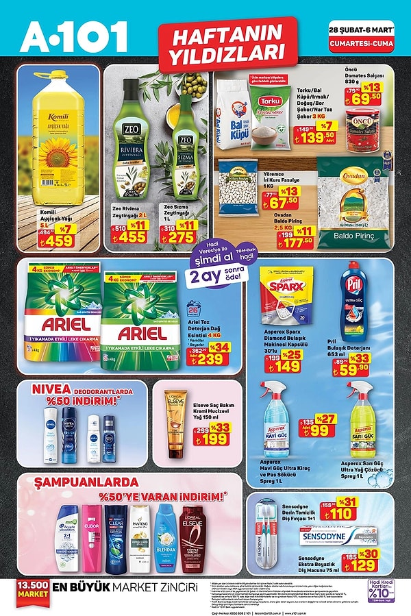 Komili Ayçiçek Yağı 5 Litre 459 TL