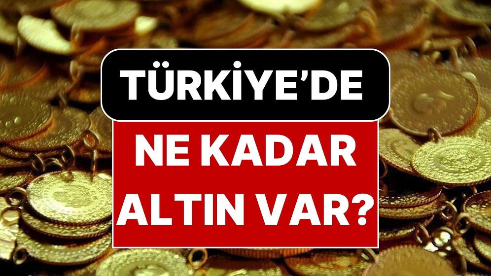 Türkiye'deki Toplam Altın Miktarı Belli Oldu