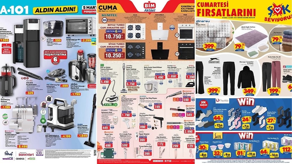 İndirim Günleri Başlıyor! 28 Şubat - 6 Mart Haftasında A101 ve BİM Aktüel Ürünler Listesinde Ne Var?