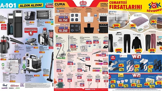 İndirim Günleri Başlıyor! 28 Şubat - 6 Mart Haftasında A101 ve BİM Aktüel Ürünler Listesinde Ne Var?
