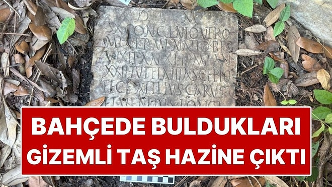 Arka Bahçelerinde Buldukları Gizemli Taş 2.000 Yıllık Hazine Çıktı