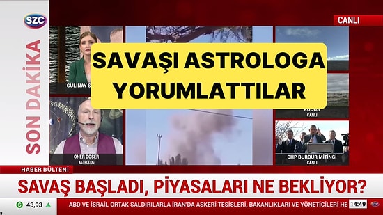 Sözcü TV'nin İran'a Yapılan Saldırı Sonrası Başlayan Savaşı Astrologa Yorumlatması Tepki Çekti