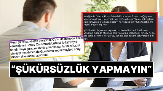 Maaş Sorusu Nedeniyle Adayı Değerlendirmeye Almadığını Söyleyen İnsan Kaynakları Çalışanı Gündem Oldu