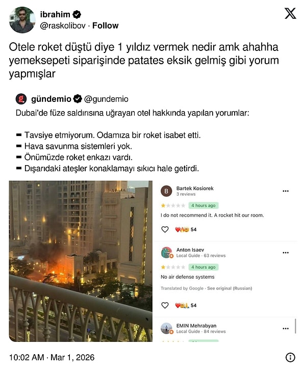 Bir mizahşör biz değilmişiz.