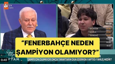 Nihat Hatiopoğlu'na "Dualara Rağmen Fenerbahçe Neden Şampiyon Olamıyor?" Diye Soruldu