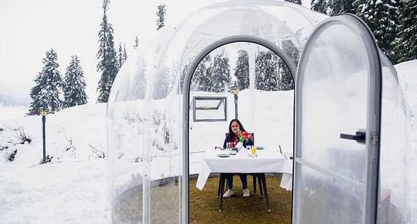 Himalayalar Manzaralı İgloo Deneyimi: Igloo Cafe - Gulmarg, Keşmir