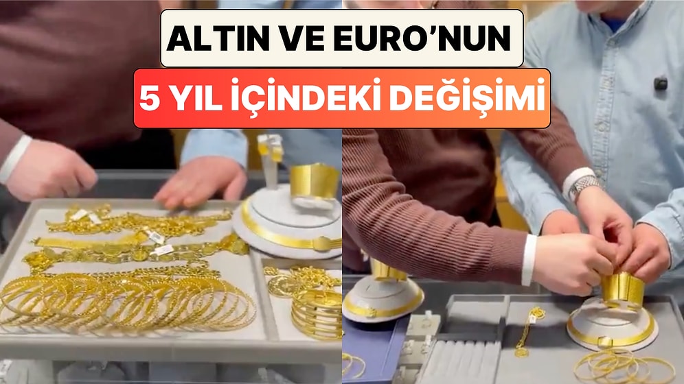Bir Kuyumcu 5 Sene İçinde 40 Bin Euro'ya Alınabilecek Altın Miktarının Ne Kadar Değiştiğini Gösterdi