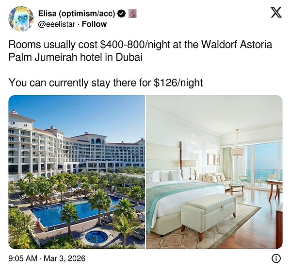 İran'ın misilleme saldırıları Dubai'de fiyatların düşmesine neden oldu.