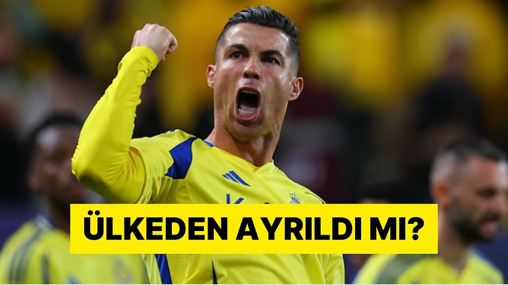Cristiano Ronaldo'nun Uçağı Suudi Arabistan'dan Ayrıldı