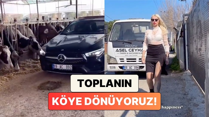 Toplanın Köye Dönüyoruz: Hayvancılık Yapan Bir Kadın Yaşadığı Lüks Hayatı Paylaştı