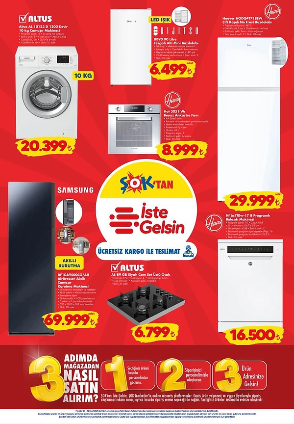 Samsung DF10A9500CG/AH AirDresser Akıllı Çamaşır Kurutma Makinesi 69.999 TL