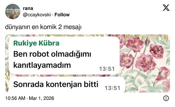 Robotsun demek ki...