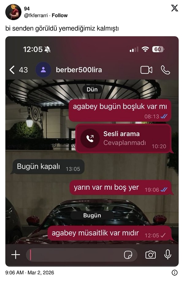 Sanki Beckham'ın berberi...