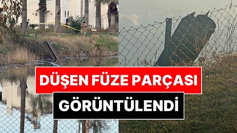 Hatay'da Düşen Füze Parçasının Görüntüleri Ortaya Çıktı